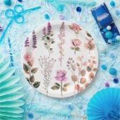 Teller aus niedlich rosa Blume (Party)