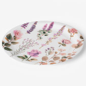 Teller aus niedlich rosa Blume (Schrägansicht)