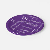 Teller aus Papier, 18. Geburtstagspartei - Wiederh (Schrägansicht)