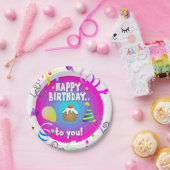 Teller aus Papier, ich freue mich auf Ihren Geburt (Party)