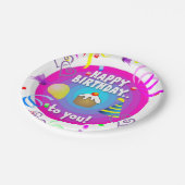 Teller aus Papier, ich freue mich auf Ihren Geburt (Schrägansicht)