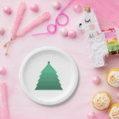 Teller aus Papier mit Weihnachtsbaum (Party)