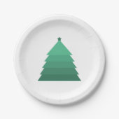 Teller aus Papier mit Weihnachtsbaum (Vorderseite)