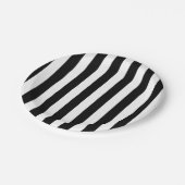 Teller aus Papier, Schwarz und Weiß (Schrägansicht)