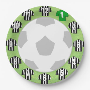 Teller aus Papier - Shirts aus schwarzem und weiße