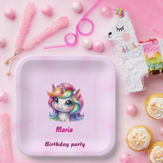 Teller aus Papier und Party niedlich (Party)