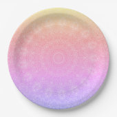 Teller aus Papieren aus Perlblättern (Vorderseite)