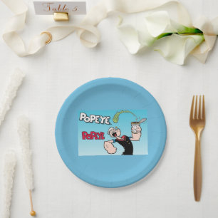 Teller aus Pappe mit Popeye