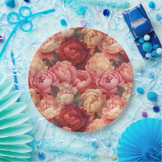 Teller aus Peony Paper (Party)
