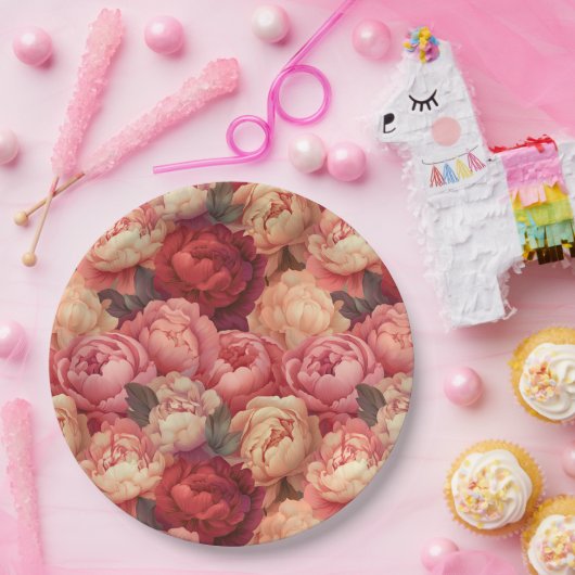 Teller aus Peony Paper (Party)