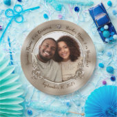 Teller aus personalisiertem FOTO. Hochzeit, Polter (Party)