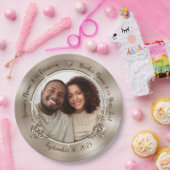 Teller aus personalisiertem FOTO. Hochzeit, Polter (Party)