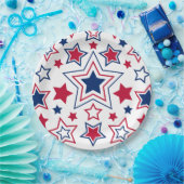 Teller aus Red White & Blue Stars (Party)