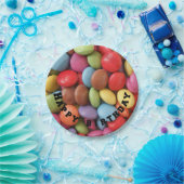 Teller aus Regenbogenbonbons (Party)