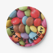 Teller aus Regenbogenbonbons (Vorderseite)