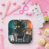 Teller aus robot 3-Quadratzoll (Party)