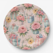 Teller aus rosa Blume (Vorderseite)