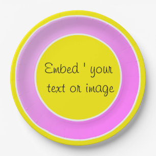 Teller aus rosa Papier