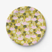 Teller aus rosafarbenem Swan (Vorderseite)