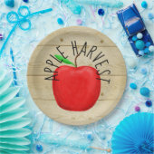 Teller aus rotem Apfelholz (Party)