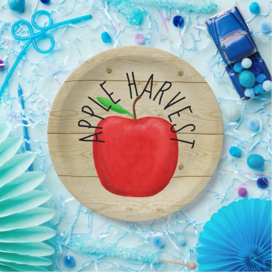 Teller aus rotem Apfelholz (Party)