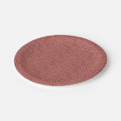 Teller aus Rotziegelmauer (Schrägansicht)