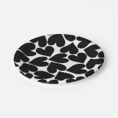 Teller aus schwarzem Herzen (Schrägansicht)