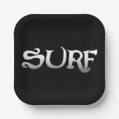 Teller aus schwarzem Quadrat (Vorderseite)