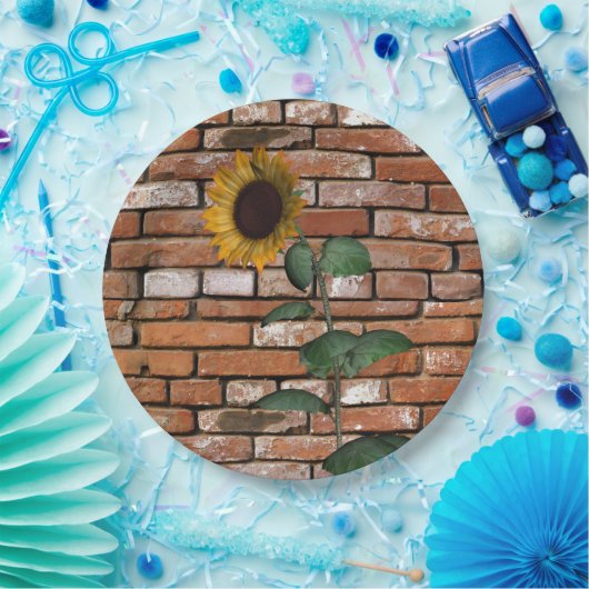 Teller aus Sonnenblumen (Party)