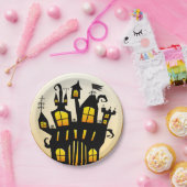 Teller aus Spuk Haus und Modempapier (Party)