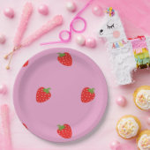 Teller aus süßem Rot-Juicy-Erdbeeren (Party)