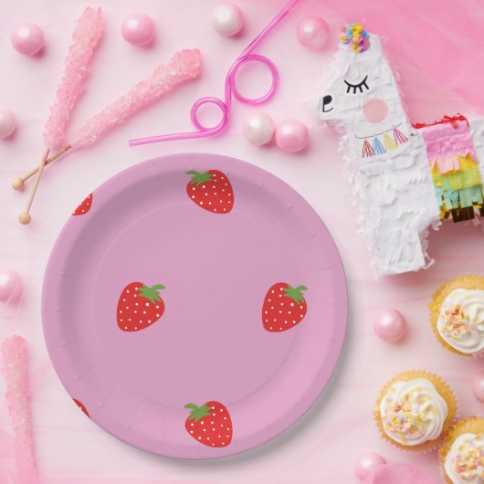 Teller aus süßem Rot-Juicy-Erdbeeren (Party)
