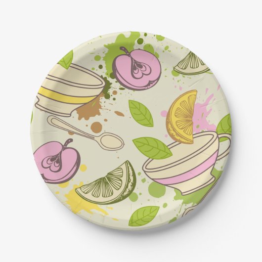 Teller aus Tee und Fruchtpapier (Vorderseite)