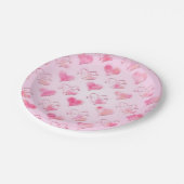 Teller aus Wasserfarben (Schrägansicht)