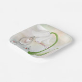 Teller aus weißem Fell (Gewinkelt)