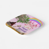 Teller aus weißem Party (Gewinkelt)