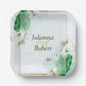 Teller aus weißer Lilie (Vorderseite)