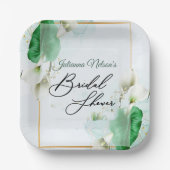 Teller aus weißer Lilie (Vorderseite)