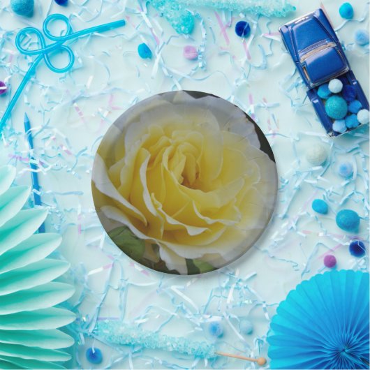 Teller aus Weißrosa (Party)