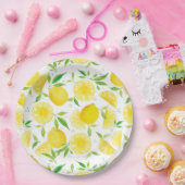 Teller aus Zitronenpapier für Wasserfarben (Party)