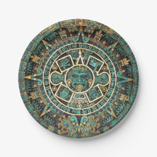 Teller, Aztec Pappteller (Vorderseite)