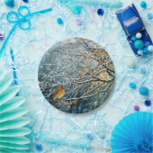 Teller-Bird-Design für Winterzettel Pappteller (Party)