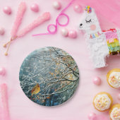 Teller-Bird-Design für Winterzettel Pappteller (Party)