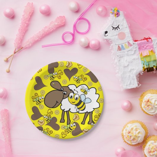 Teller, Birne, Gelb Pappteller (Party)