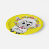 Teller, blau-gelb pappteller (Schrägansicht)