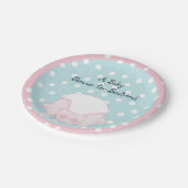 Teller "Blau/Rosa BABY" (Schrägansicht)