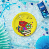 Teller, Buchwürmer Pappteller (Party)