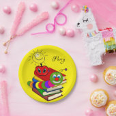 Teller, Buchwürmer Pappteller (Party)