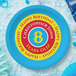 Teller der 8. Geburtstagspartei