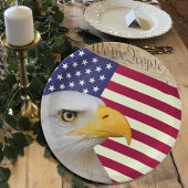 Teller der amerikanischen Flagge, We The People / 